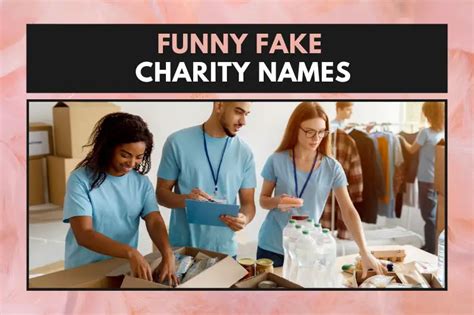funny fake charity names